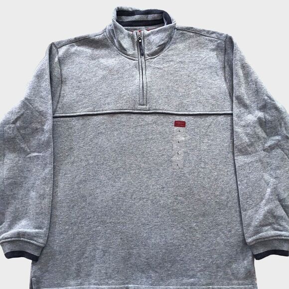 Arrow Fleece Pullover Sweater Mens Large Gray Gorpcore Minimalist Spring Casual - Picture 2 of 8